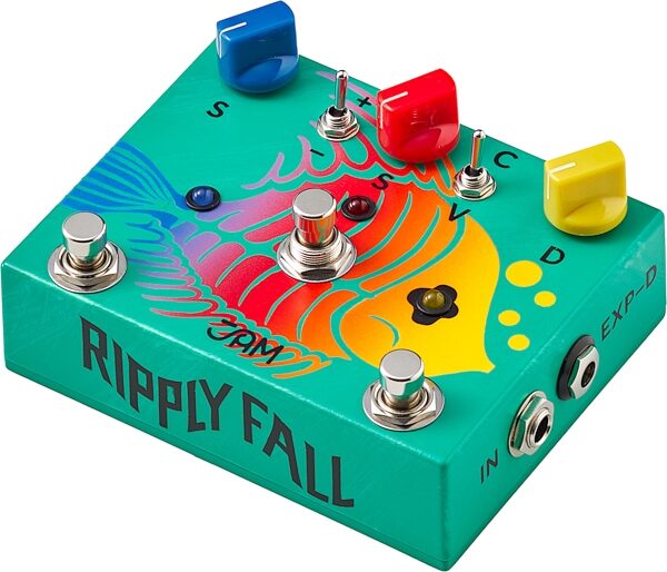 JAM Pedals RipplyFall Chorus Vibrato Phaser Pedal, New, Action Position Back