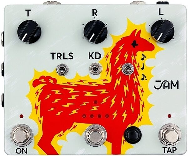 JAM Pedals Delay Llama Xtreme Pedal, Action Position Side