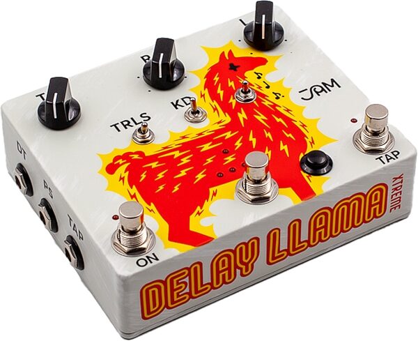 JAM Pedals Delay Llama Xtreme Pedal, Action Position Back