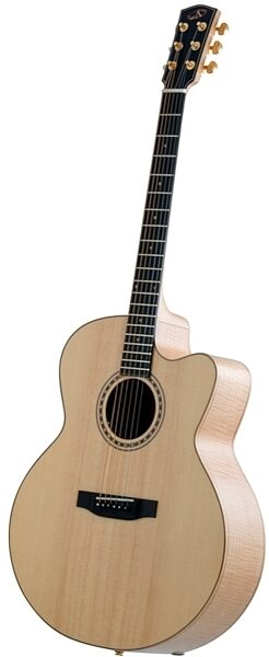Bedell JBCE-52-G Perform Plus Jumbo Acoustic-Electric Guitar (with Gig Bag), Angle