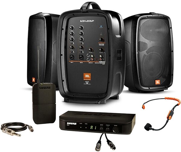JBL EON 206P Powered Portable Fitness PA System, jbl