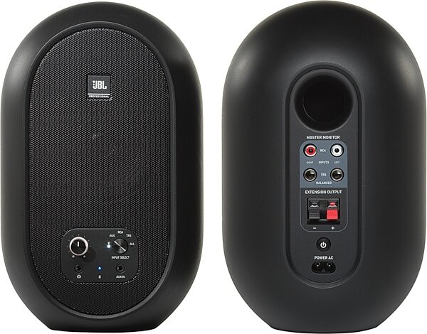 JBL 104-BT Bluetooth Compact Powered Desktop Speaker, Action Position Back