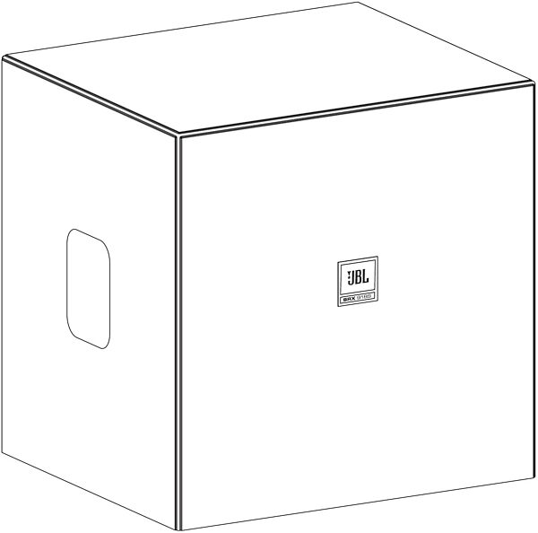 JBL SRX918S-CVR Soft Cover for Single SRX918S Speaker, New, Drawing