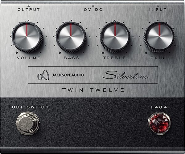 Jackson Audio Twin Twelve 1484 Silvertone Preamp Pedal, New, Action Position Back