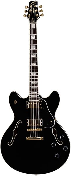 Peavey JF1 Semi-Hollowbody Archtop Electric Guitar, Black
