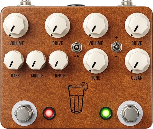 JHS Sweet Tea V3 Overdrive and Distortion Pedal, New, Action Position Back
