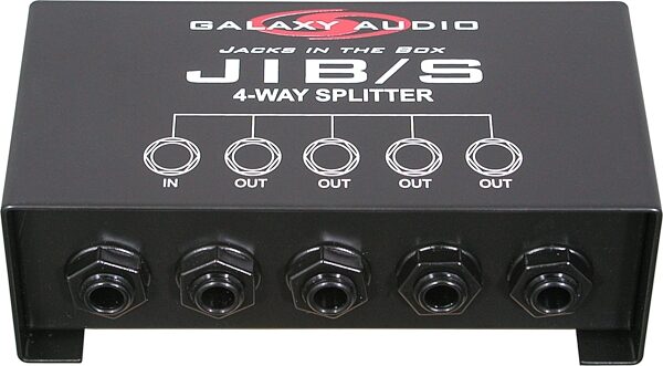 Galaxy Audio JIB/S 4-Way 1/4" Splitter, Action Position Front