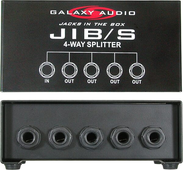 Galaxy Audio JIB/S 4-Way 1/4" Splitter, Action Position Side