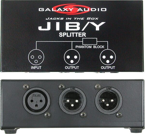 Galaxy Audio JIB/Y 3-Way XLR Splitter, Action Position Front