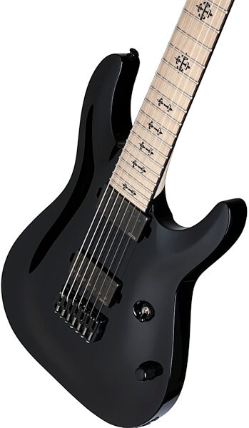 Schecter Jeff Loomis JL7 Electric Guitar, Black - Body Top