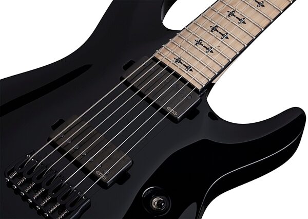 Schecter Jeff Loomis JL7 Electric Guitar, Black - Pickups