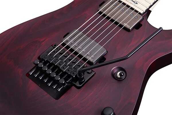 Schecter Jeff Loomis JL7FR Electric Guitar with Floyd Rose Tremolo, Vampyre Red Stain - Floyd Rose