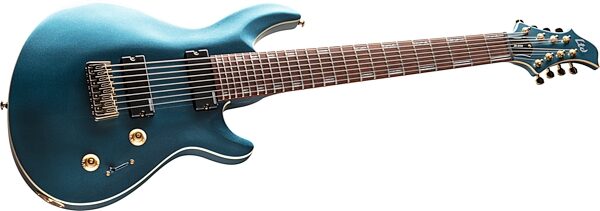 ESP LTD Javier Reyes JR208 Electric Guitar, 8-String, Pelham Blue, Action Position Back