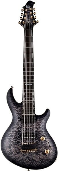 ESP LTD Javier Reyes JR608QM Electric Guitar, 8-String, Faded Brown Sunburst