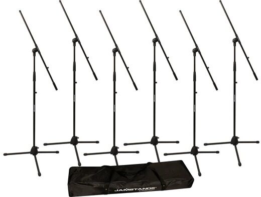 Ultimate Support JamStands JS-MCFB6PK Tripod Mic Stand Bundle, 6-Pack, 6-Pack, Main