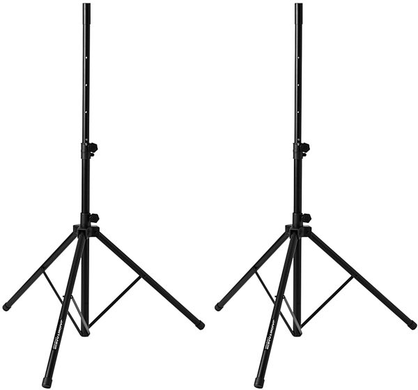 JamStands JSTS50 Tripod Speaker Stands (with Gig Bag), Black, Pair, Pair