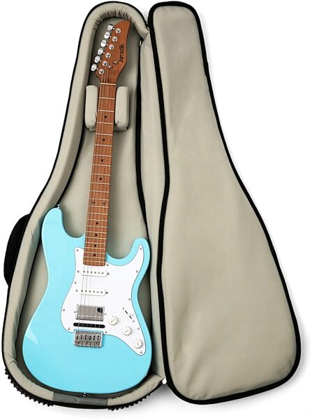 Jamstik Studio MIDI Electric Guitar (with Gig Bag), Baby Blue, Blemished, Action Position Back