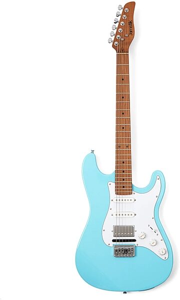 Jamstik Studio MIDI Electric Guitar (with Gig Bag), Baby Blue, Blemished, Action Position Back