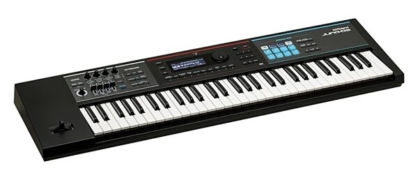 Roland JUNO-DS61 Synthesizer Keyboard, 61-Key, New, Angle