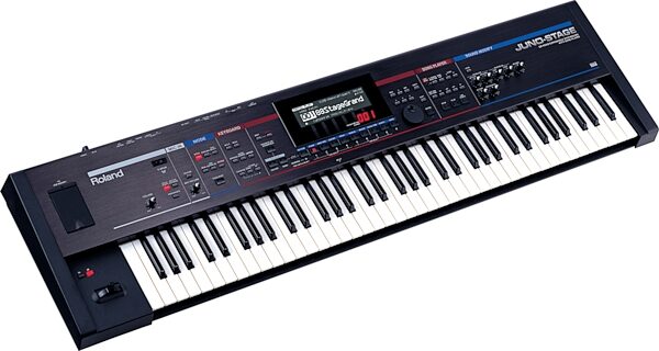Roland JUNO-STAGE 76-Key Expandable Synthesizer Keyboard, Angle