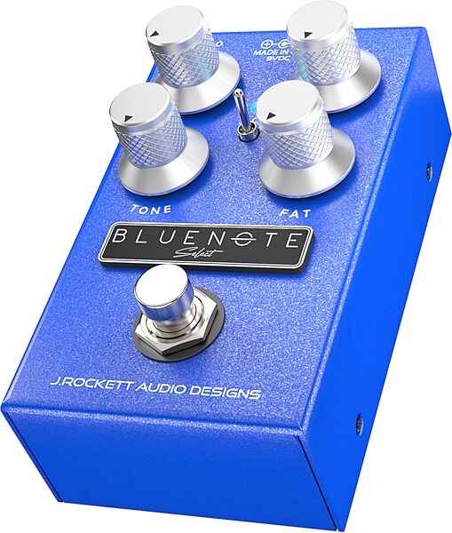 J Rockett Audio Blue Note Pro Overdrive Pedal, New, Action Position Back