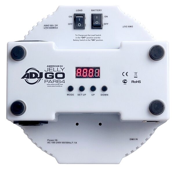 American DJ Jelly Go Par64 RGBA Stage Light, Rear
