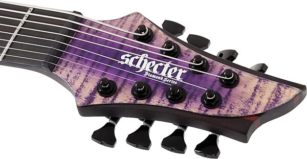 Schecter John Browne Tao-8 Electric Guitar, Ozone Burst, Action Position Back