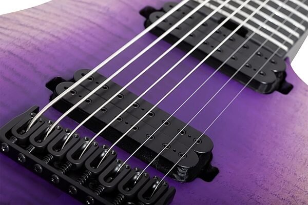 Schecter John Browne Tao-8 Electric Guitar, Ozone Burst, Action Position Back