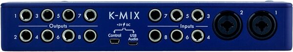 Keith McMillen Instruments K-Mix Blue Edition Digital Mixer and USB Audio Interface, Blemished, Rear detail Back