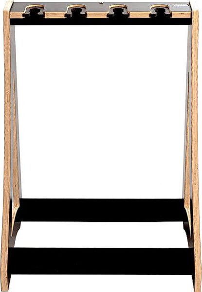 DRS Racks Alpha4 Black Guitar Rack (4-Space), Black, Action Position Back