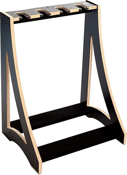 DRS Racks Alpha4 Black Guitar Rack (4-Space), Black, Action Position Back