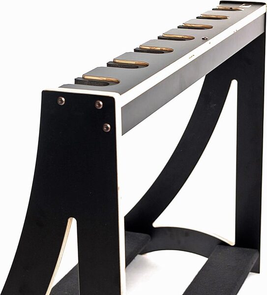 DRS Racks Alpha 7 Black Guitar Rack (7-Space), Black, Action Position Back