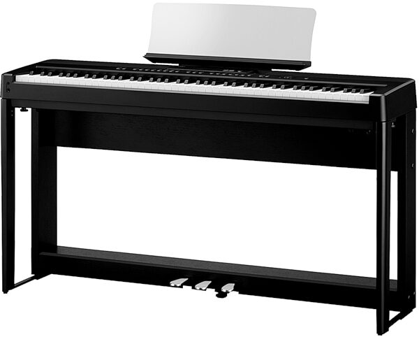 Kawai ES520 Digital Piano, Black, with Kawai Pedal and Stand Pack, pack
