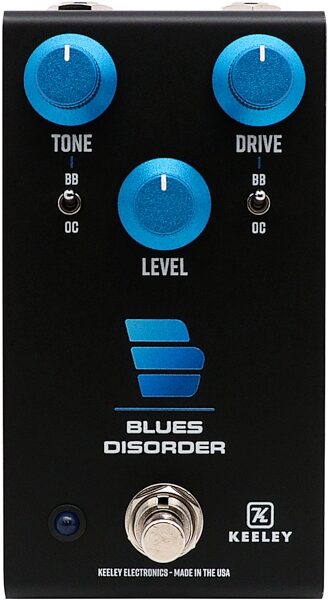 Keeley Blues Disorder Overdrive and Distortion Pedal, New, Action Position Back