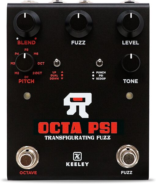 Keeley Octa Psi Transfigurating Fuzz Pedal, New, Action Position Back