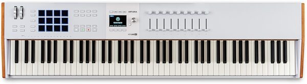 Arturia KeyLab 88 MK3 USB MIDI Controller Keyboard, White, Action Position Back