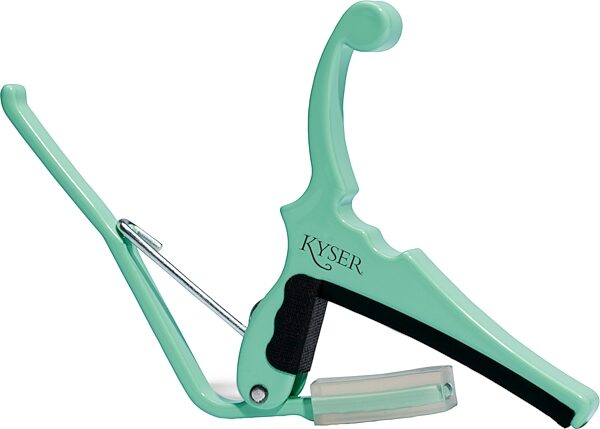 Kyser x Fender Guitar Capo, Surf Green, Action Position Back