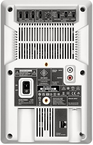 Neumann KH 120 II Powered Full-Range Studio Monitor, White, Single Speaker, Action Position Back