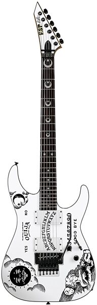 ESP KH2OUIJA Kirk Hammett Signature Series Electric Guitar (with Case), Ouija White