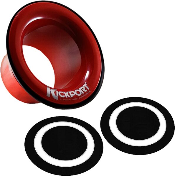 KickPort Bass Drum Sonic Enhancement Port System, Red, D Pad Pack, pack