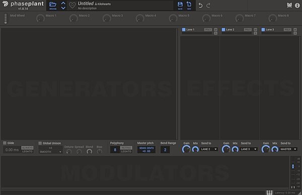 Kilohearts Phase Plant Synthesizer Software, Digital Download, Action Position Back