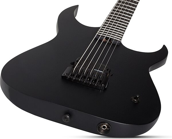 Schecter KM-6 MKIII EX Keith Merrow Signature Baritone Electric Guitar, Satin Black Open Pore, Open Box (Very Good), Action Position Back