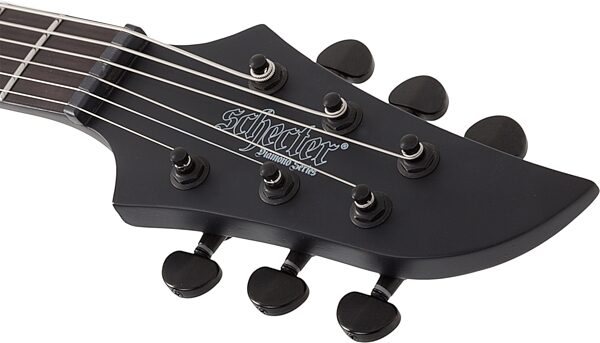 Schecter KM-6 MKIII EX Keith Merrow Signature Baritone Electric Guitar, Satin Black Open Pore, Open Box (Very Good), Action Position Back