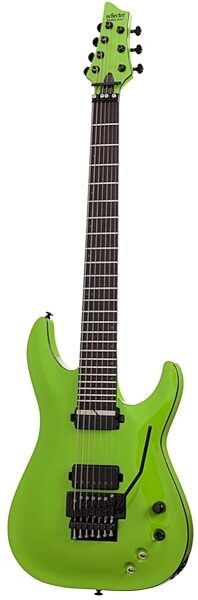 Schecter Keith Merrow KM7FRS 7-String Electric Guitar, Lambo Green