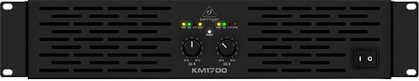 Behringer KM1700 Stereo Power Amplifier with ATR (1700 Watts), Front