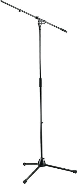 K&M 210/2 Microphone Stand, Black, Action Position Back