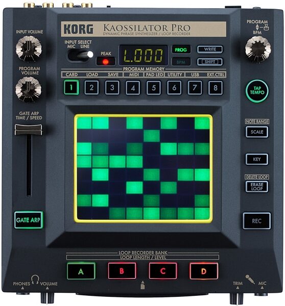 Korg Kaossilator Pro Dynamic Phrase Synthesizer, Main