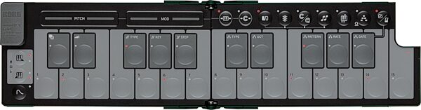 Korg Nanokey Fold USB MIDI keyboard, Alpine Green, Action Position Back