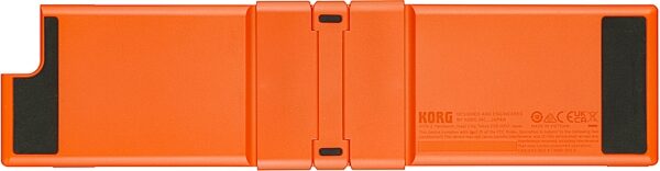 Korg Nanokey Fold USB MIDI keyboard, Lava Orange, Action Position Back