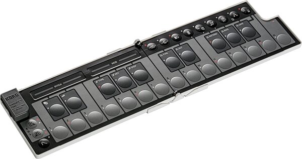 Korg Nanokey Fold USB MIDI keyboard, White, Open Box (Very Good), Action Position Back